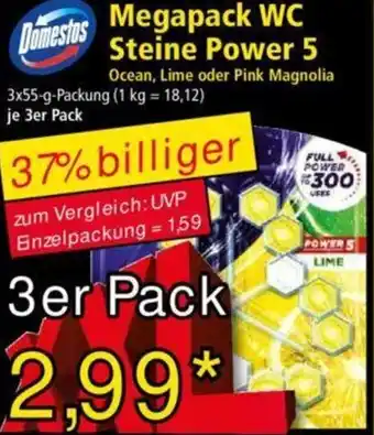 Norma Domestos Megapack WC Steine Power 5, 3er Pack Angebot