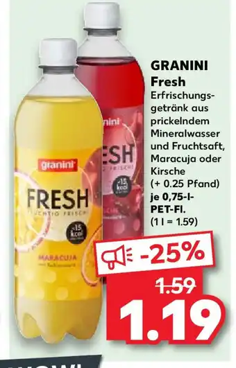 Kaufland GRANINI Fresh Erfrischungsgetränk 750ml Angebot