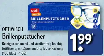 Aldi Nord OPTIWISCH Brillenputztücher Angebot