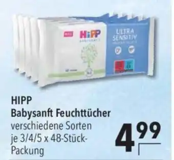 CITTI Markt HiPP Babysanft Feuchttücher verschiedene Sorten je 3/4/5 x 48-Stück- Packung Angebot