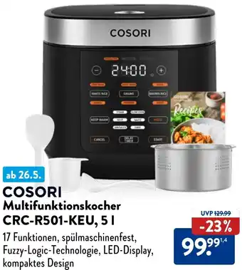 Aldi Nord COSORI Multifunktionskocher CRC-R501-KEU, 5 L Angebot