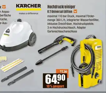 V Baumarkt KARCHER Hochdruckreiniger K 2 Universal Edition Angebot