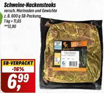 Simmel Schweine-Nackensteaks 600 g SB-Packung Angebot