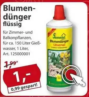 Sonderpreis Baumarkt Blumendünger Flüssig Angebot