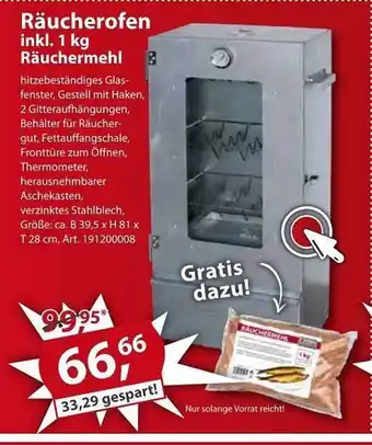 Sonderpreis Baumarkt Räucherofen Angebot