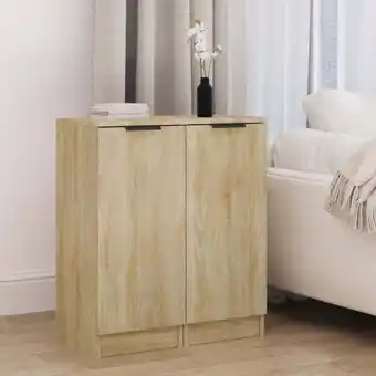 ManoMano 2 Stk.Sideboards Kommoden für das Wohnzimmer - Schränke Anrichten Sonoma-Eiche 30x30x70 cm Holzwerkstoff -FV66240 Angebot