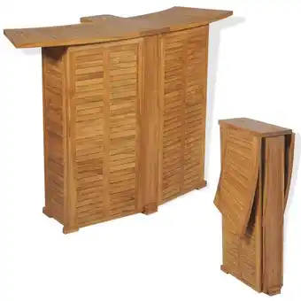 ManoMano Klapptisch,Beistelltisch Klappbar,Klappbarer Bartisch 155x53x105 cm Teak Massiv -BV84942 Angebot