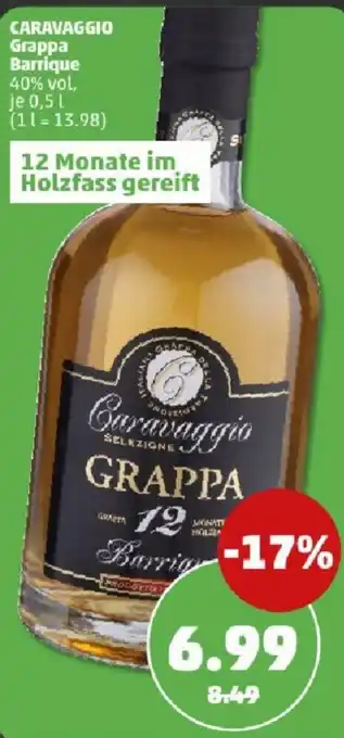 PENNY CARAVAGGIO Grappa Barrique 0,5 l Angebot