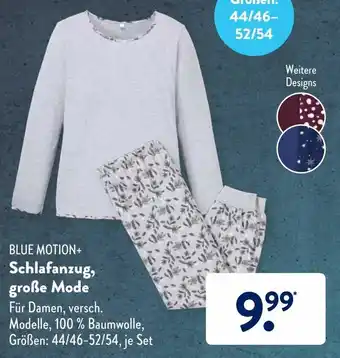 Aldi Süd Blue Motion Schlafanzug große Mode Angebot