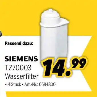 MEDIMAX SIEMENS TZ70003 Wasserfilter Angebot