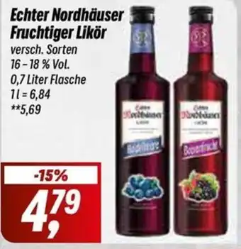 Simmel Echter Nordhäuser Fruchtiger Likör Angebot