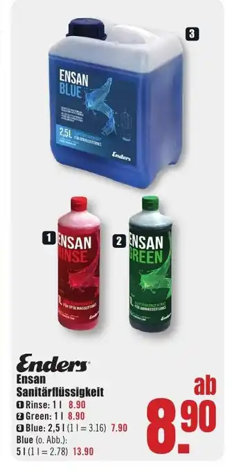 B1 Discount Baumarkt Enders Ensan Sanitärflüssigkeit Angebot