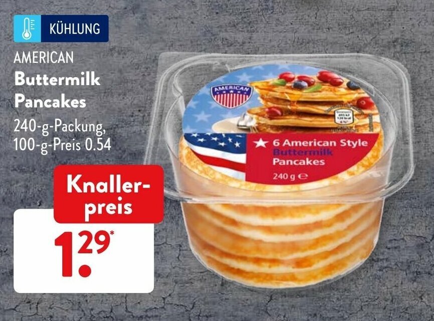 American Buttermilk Pancakes 240g Angebot bei Aldi Süd