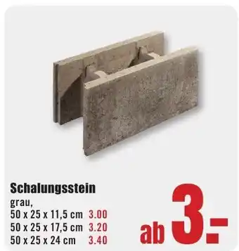 B1 Discount Baumarkt Schalungsstein Angebot