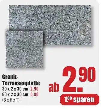 B1 Discount Baumarkt Granit- Terrassenplatte Angebot