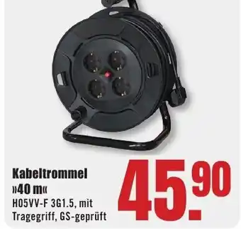 B1 Discount Baumarkt Kabeltrommel 40 m Angebot