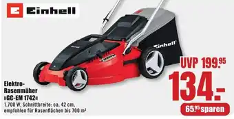 B1 Discount Baumarkt Einhell Elektro- Rasenmäher GC-EM 1742" Angebot