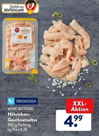 Aldi Süd Meine Metzgerei Hähnchen Geschnetzeltes 800g Angebot