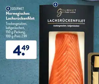 Aldi Süd Gourmet Norwegisches Lachsrückenfilet 150g Angebot