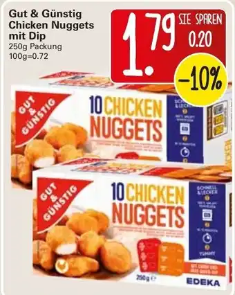 WEZ Gut & Günstig Chicken Nuggets mit Dip 250g Angebot