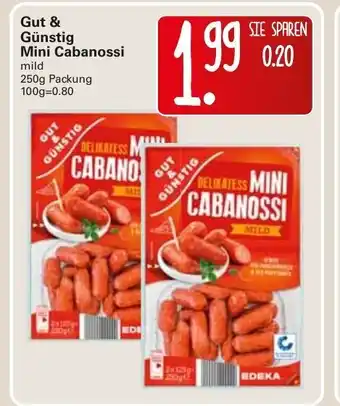 WEZ Gut & Günstig Mini Cabanossi mild 250g Angebot