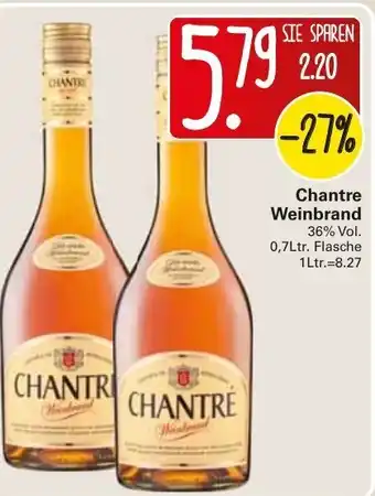 WEZ Chantré Weinbrand 0,7L Angebot