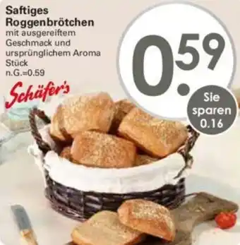 WEZ Schäfer's Saftiges Roggenbrötchen Angebot