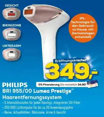 Euronics Philips BRI 955/00 Lumea Prestige Haarentfernungssystem Angebot