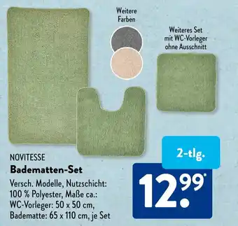 Aldi Süd NOVITESSE Badematten-Set Angebot