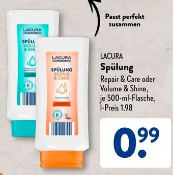 Aldi Süd LACURA Spülung 500 ml Flasche Angebot