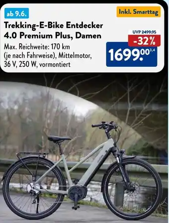 Trekking-E-Bike Entdecker 4.0 Premium Plus, Damen Angebot bei Aldi Sd