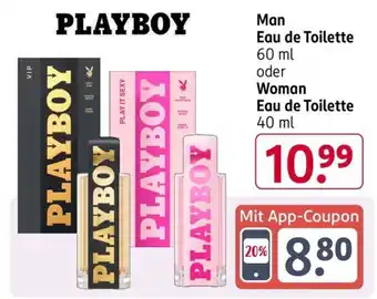 Rossmann PLAYBOY Man Eau de Toilette 60 ml oder Woman Eau de Toilette 40 ml Angebot