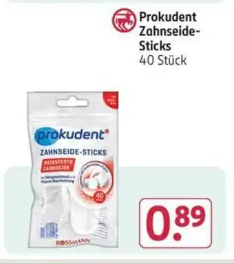 Rossmann Prokudent Zahnseide- Sticks 40 Stück Angebot