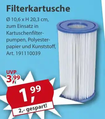 Sonderpreis Baumarkt Filterkartusche Angebot