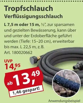 Sonderpreis Baumarkt Tropfschlauch Verflüssigungsschlauch Angebot