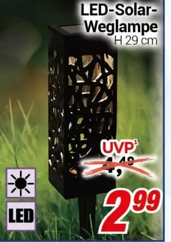 CENTERSHOP LED-Solar- Weglampe H 29 cm Angebot
