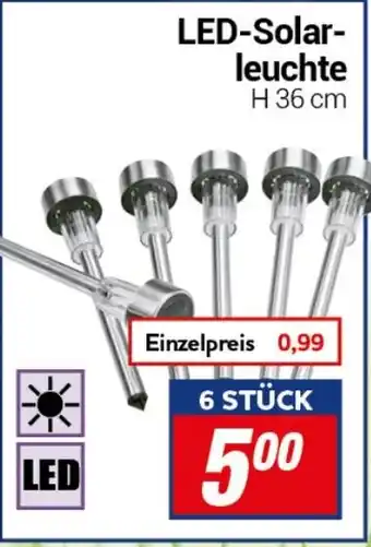 CENTERSHOP LED-Solar- leuchte H 36 cm Angebot