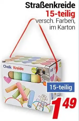 CENTERSHOP Straßenkreide 15-teilig Angebot