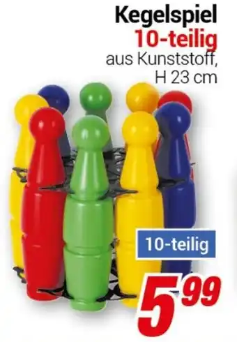 CENTERSHOP Kegelspiel 10-teilig Angebot