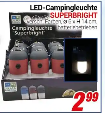 CENTERSHOP LED-Campingleuchte SUPERBRIGHT Angebot