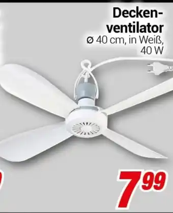 CENTERSHOP Decken- ventilator Angebot