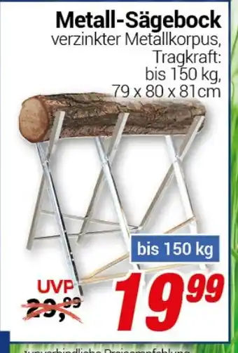 CENTERSHOP Metall-Sägebock Angebot