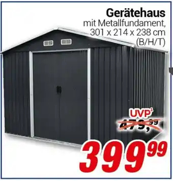 CENTERSHOP Gerätehaus Angebot