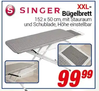 CENTERSHOP S SINGER Bügelbrett Angebot