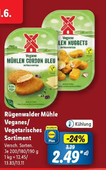 Lidl Rügenwalder Mühle Veganes/ Vegetarisches Sortiment Angebot