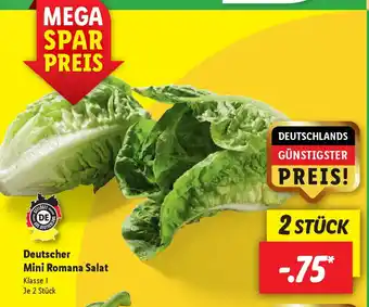 Lidl Deutscher Mini Romana Salat Angebot