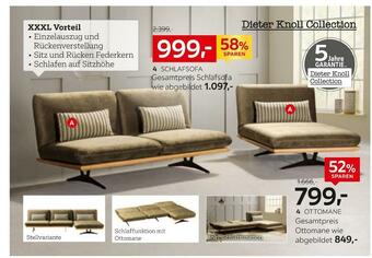 XXXLutz Dieter knoll collection schlafsofa Angebot