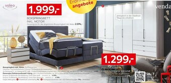 XXXLutz Voleo boxspringbett oder panorama-falttürenschrank Angebot