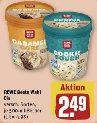 REWE REWE Beste Wahl Eis 500 ml Becher Angebot