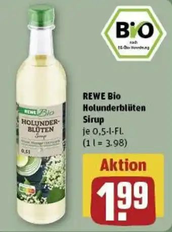 REWE REWE Bio Holunderblüten Sirup 0,5 l Fl. Angebot